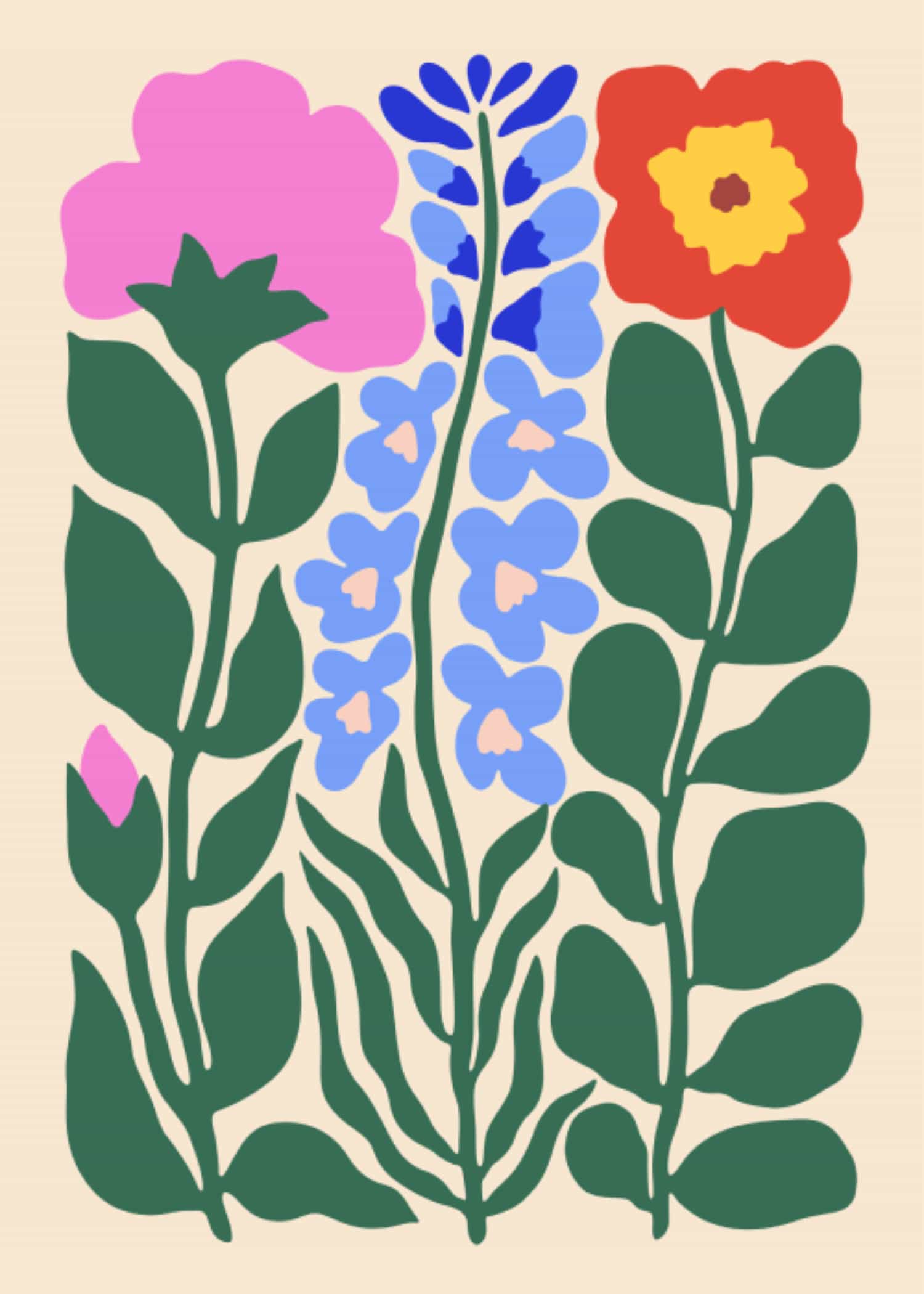 Flowers of Various Shapes poster