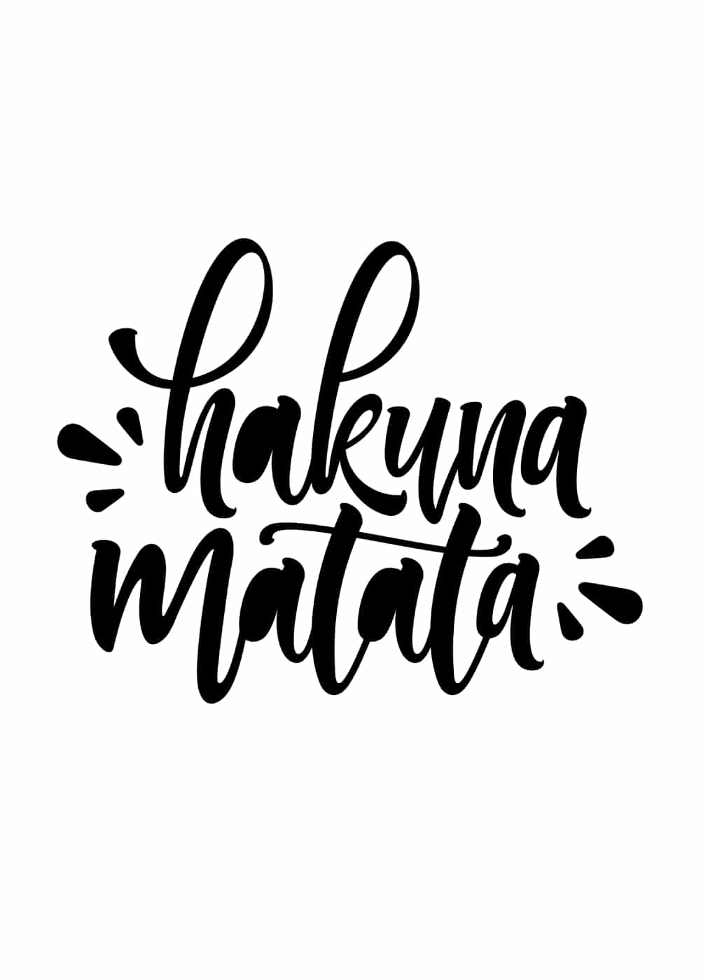 Hakuna Matata plakat
