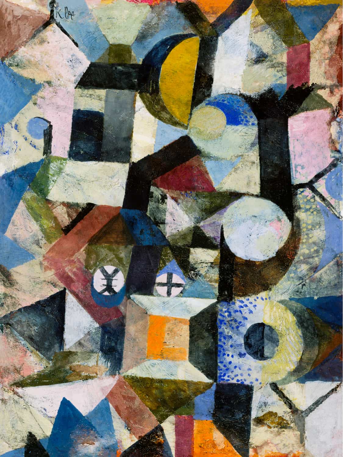Composition with the Yellow Half-Moon and the Y by Paul Klee poster