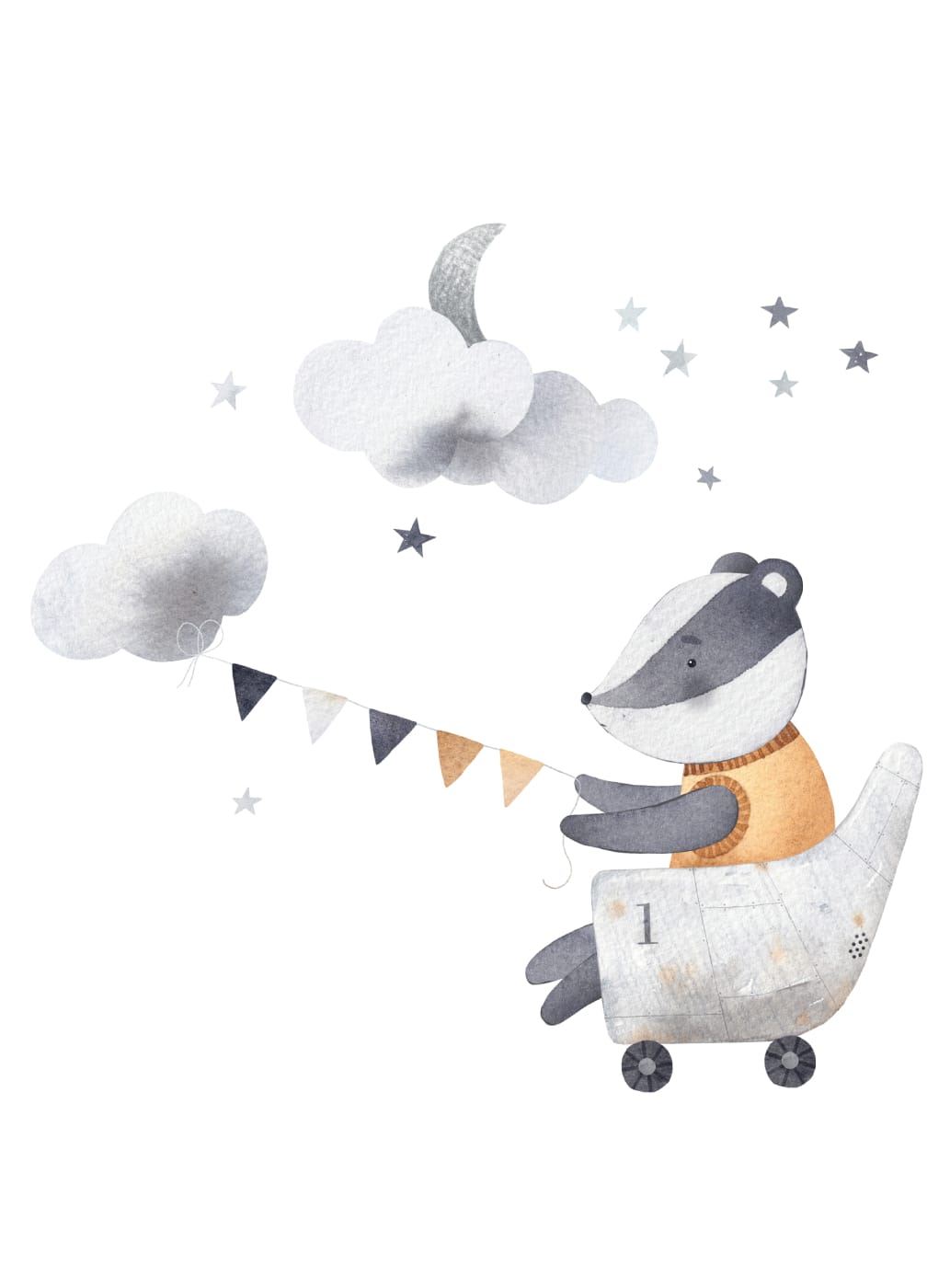 Badger Travels in the Clouds, Product image 1