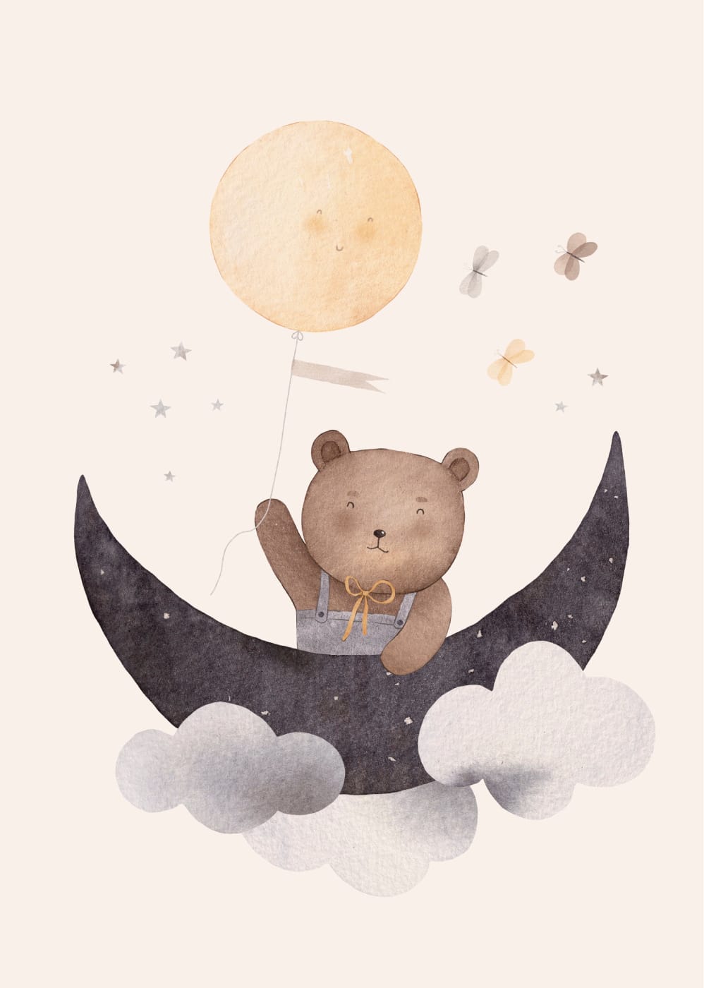 Cute Teddy Bear with Balloon, Product image 1