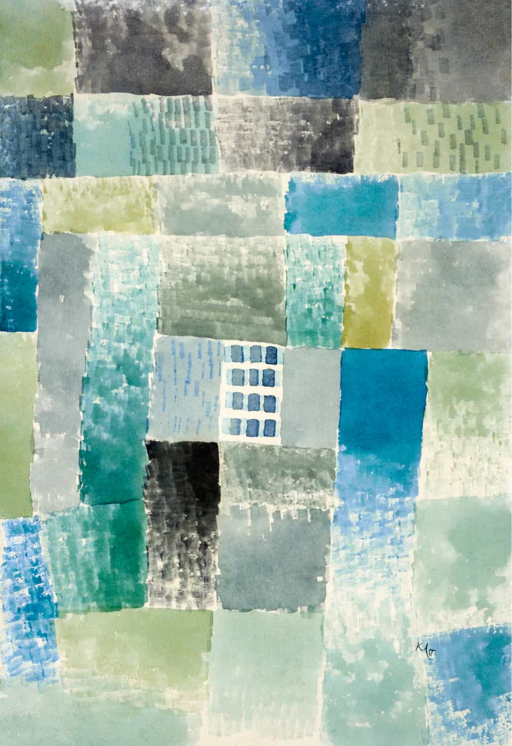 First house in a settlement by Paul Klee poster