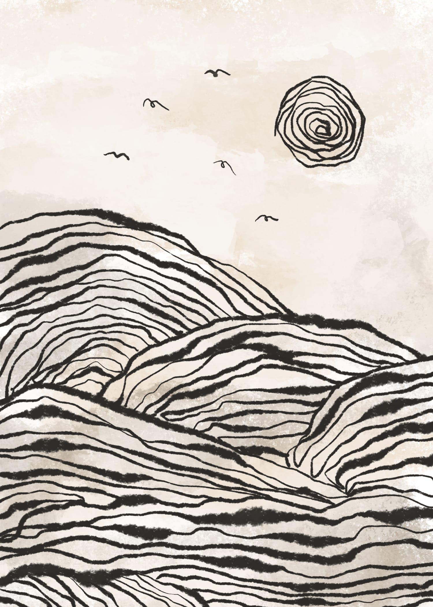 Line Art Landscape, Product image 1