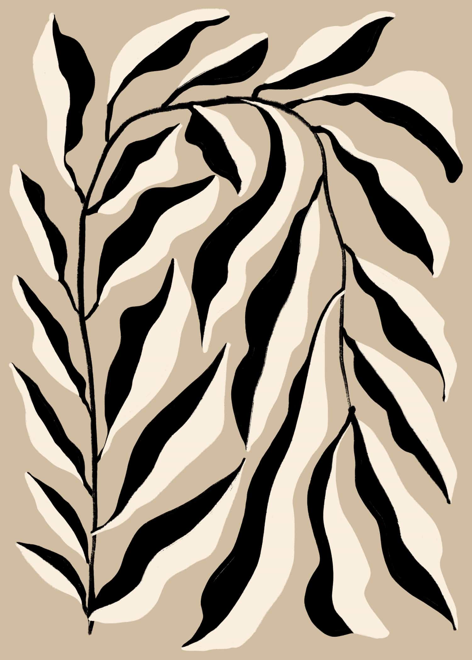Skręcona gałązka nr 2 plakat