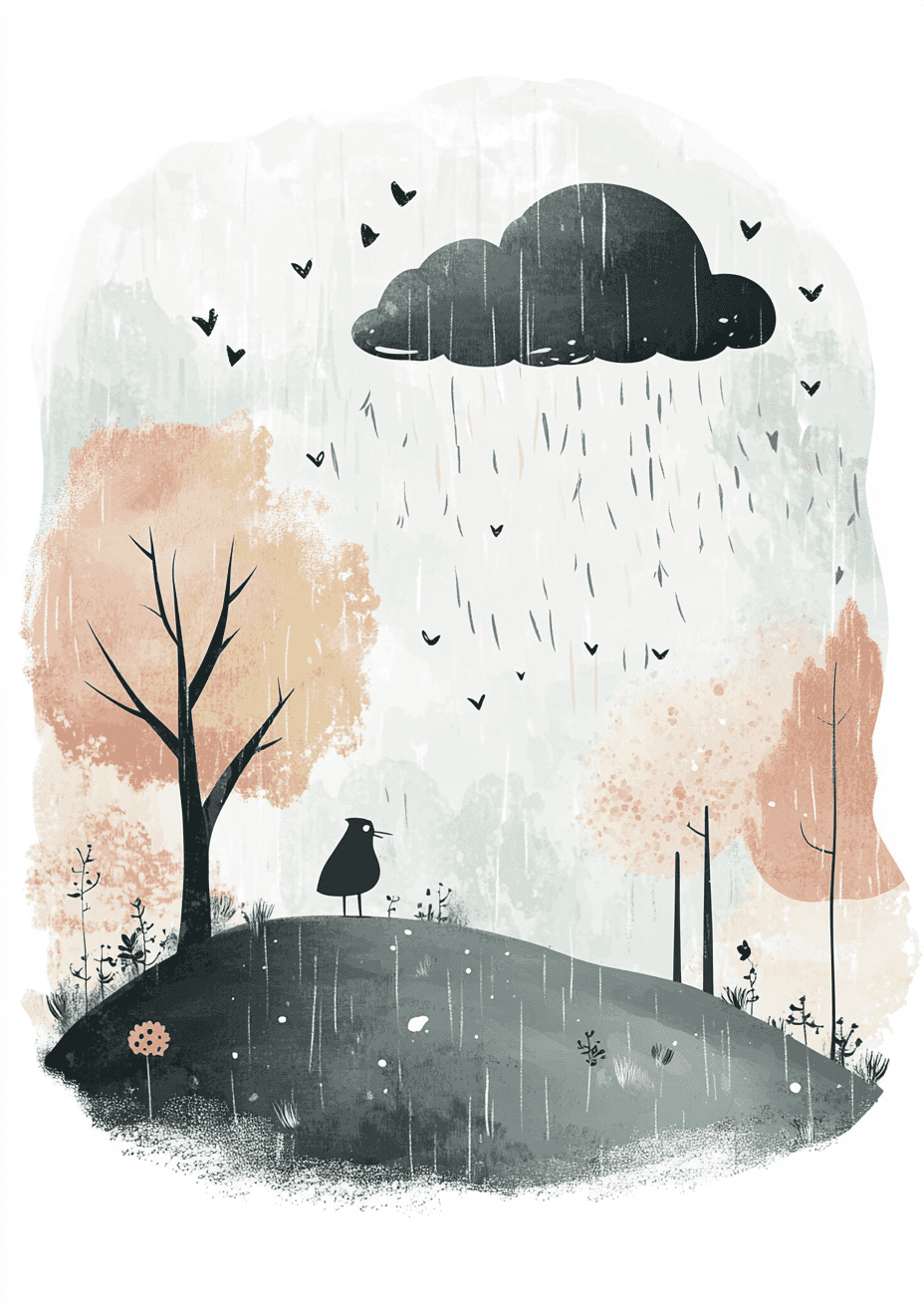 Cute Storm Scenery poster
