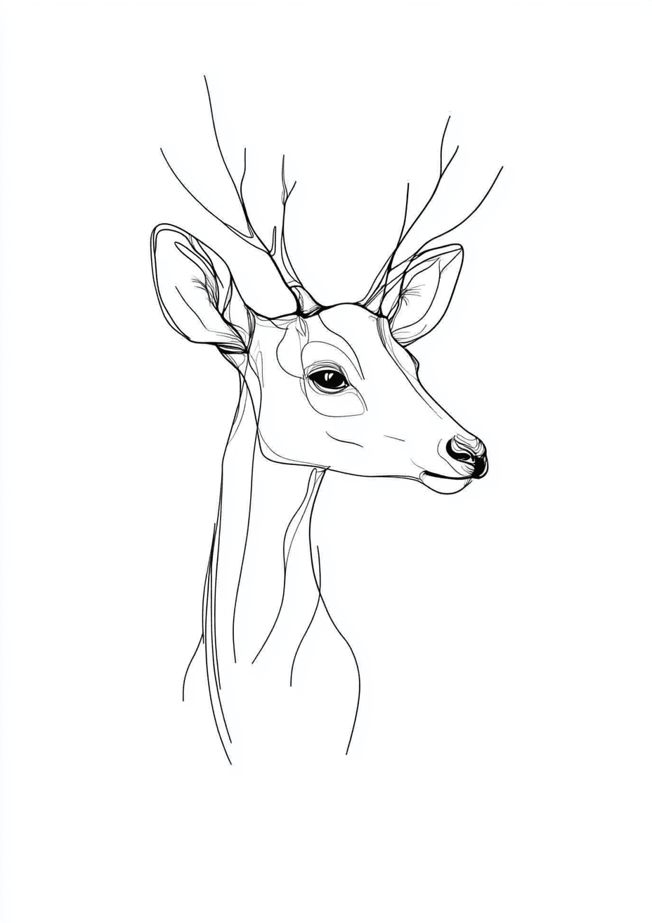 One-line Deer, Product image 1