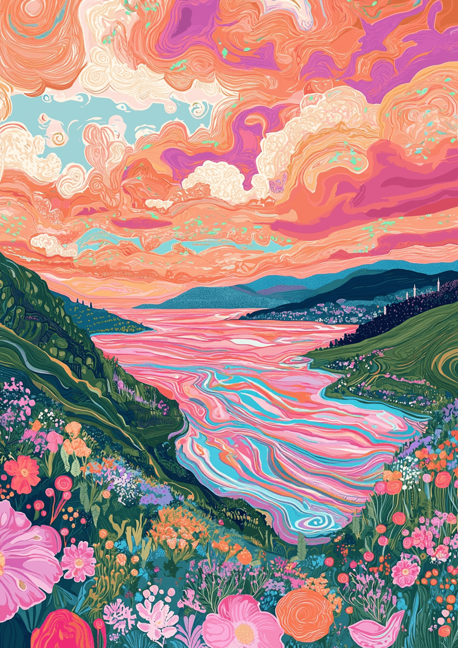 Melted Landscape poster