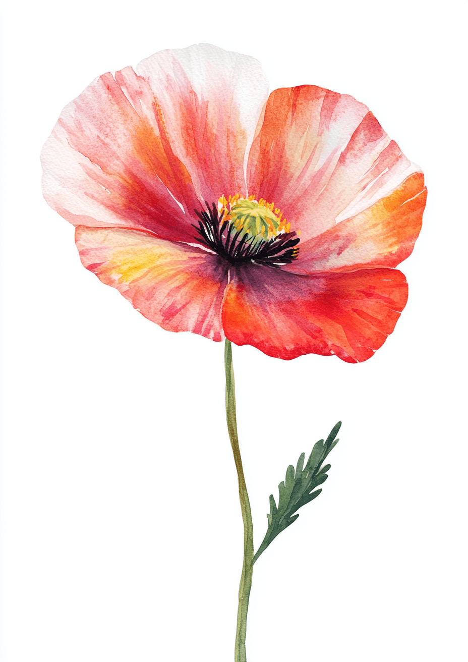 Single Poppy poster