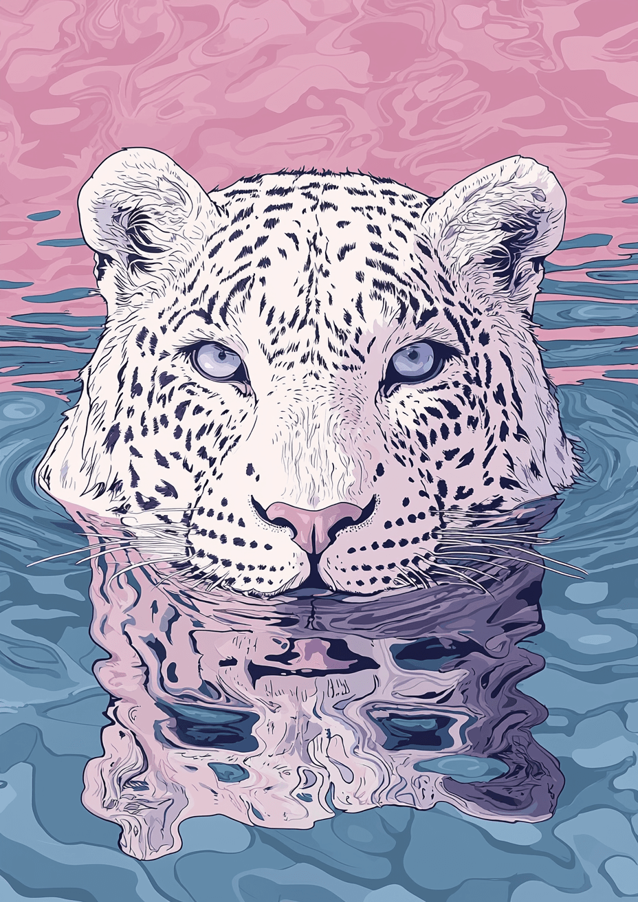 Leopard in Water, Product image 1