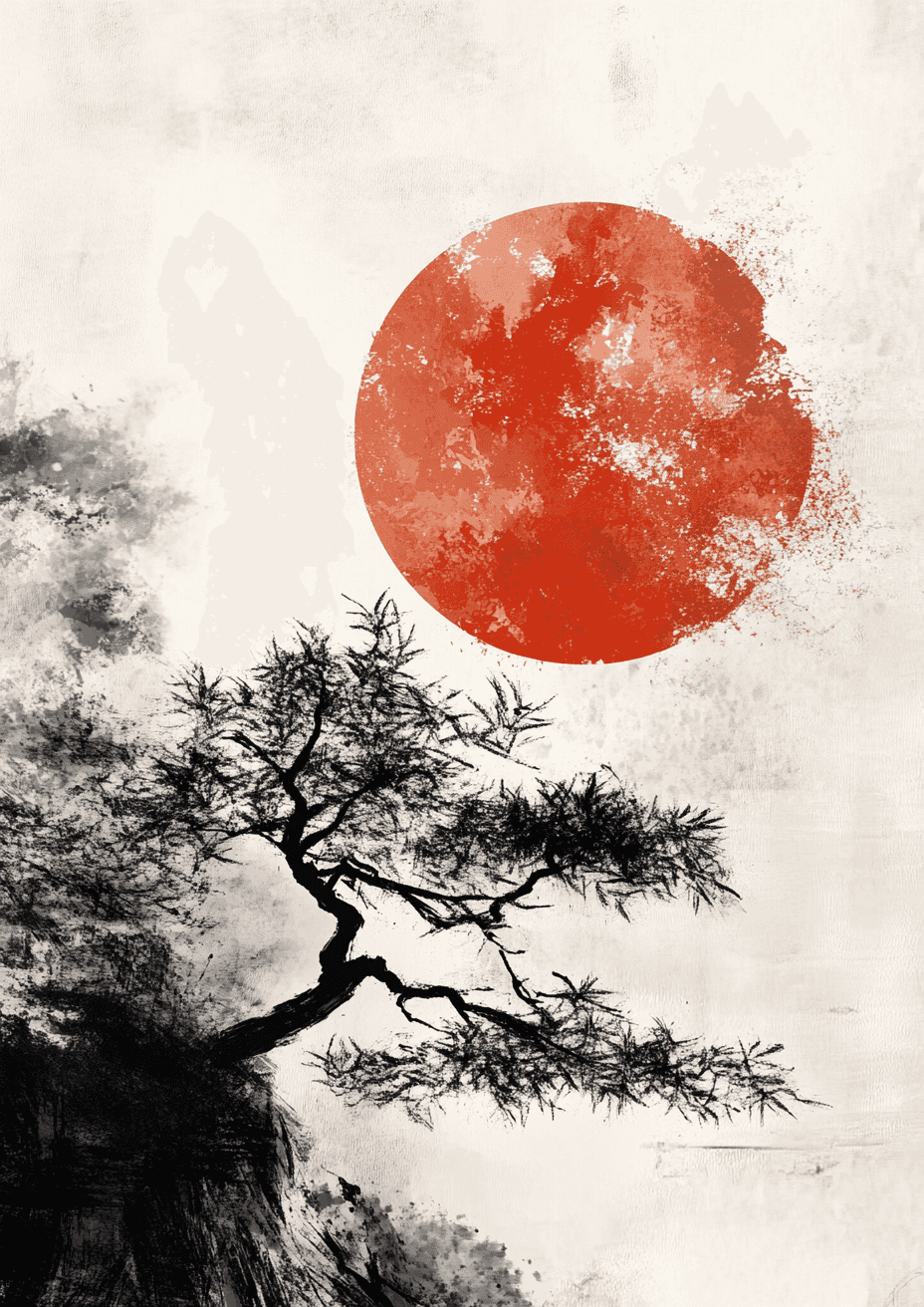 Traditional Japanese Tree poster