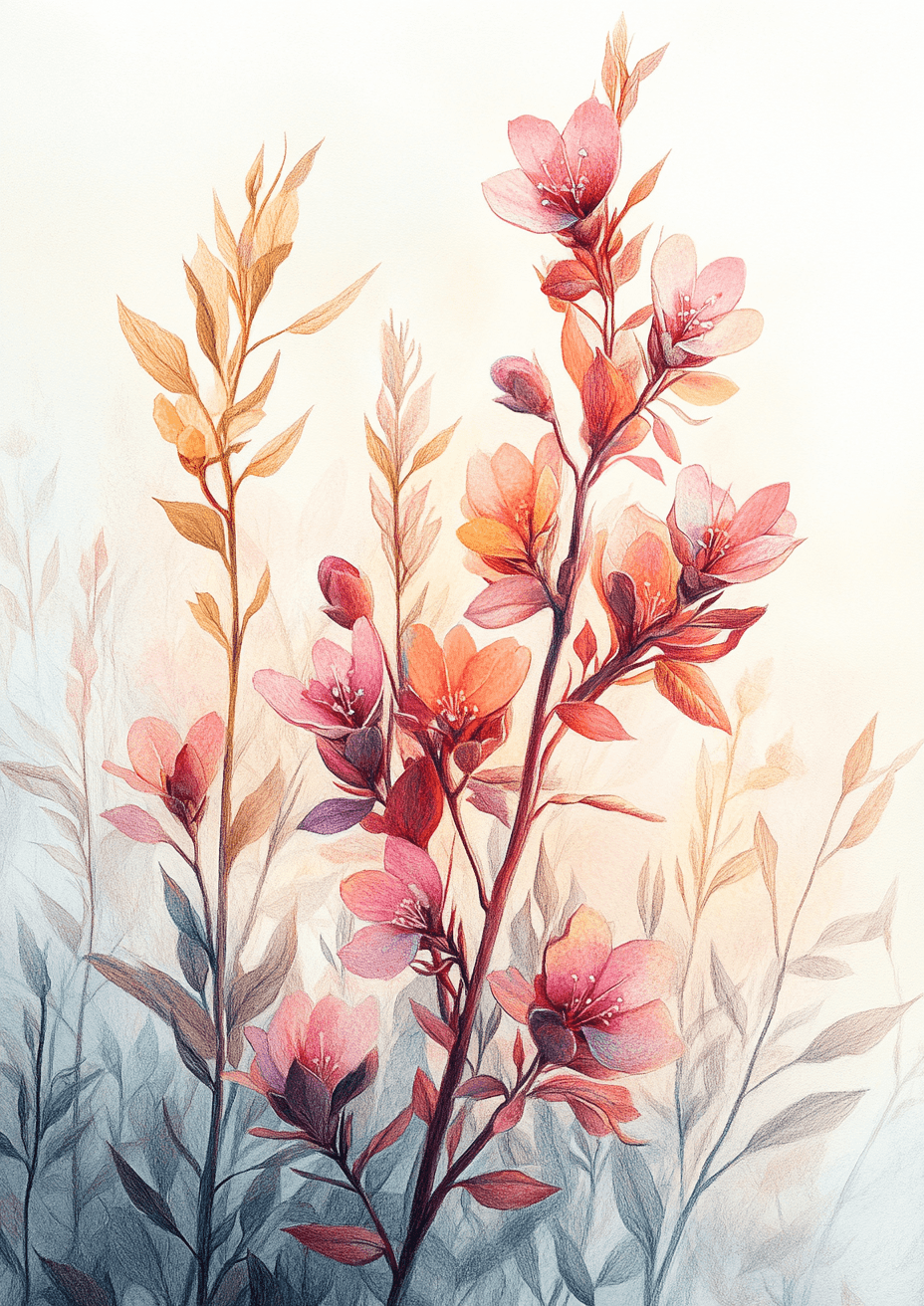 Sunrise Flowers poster