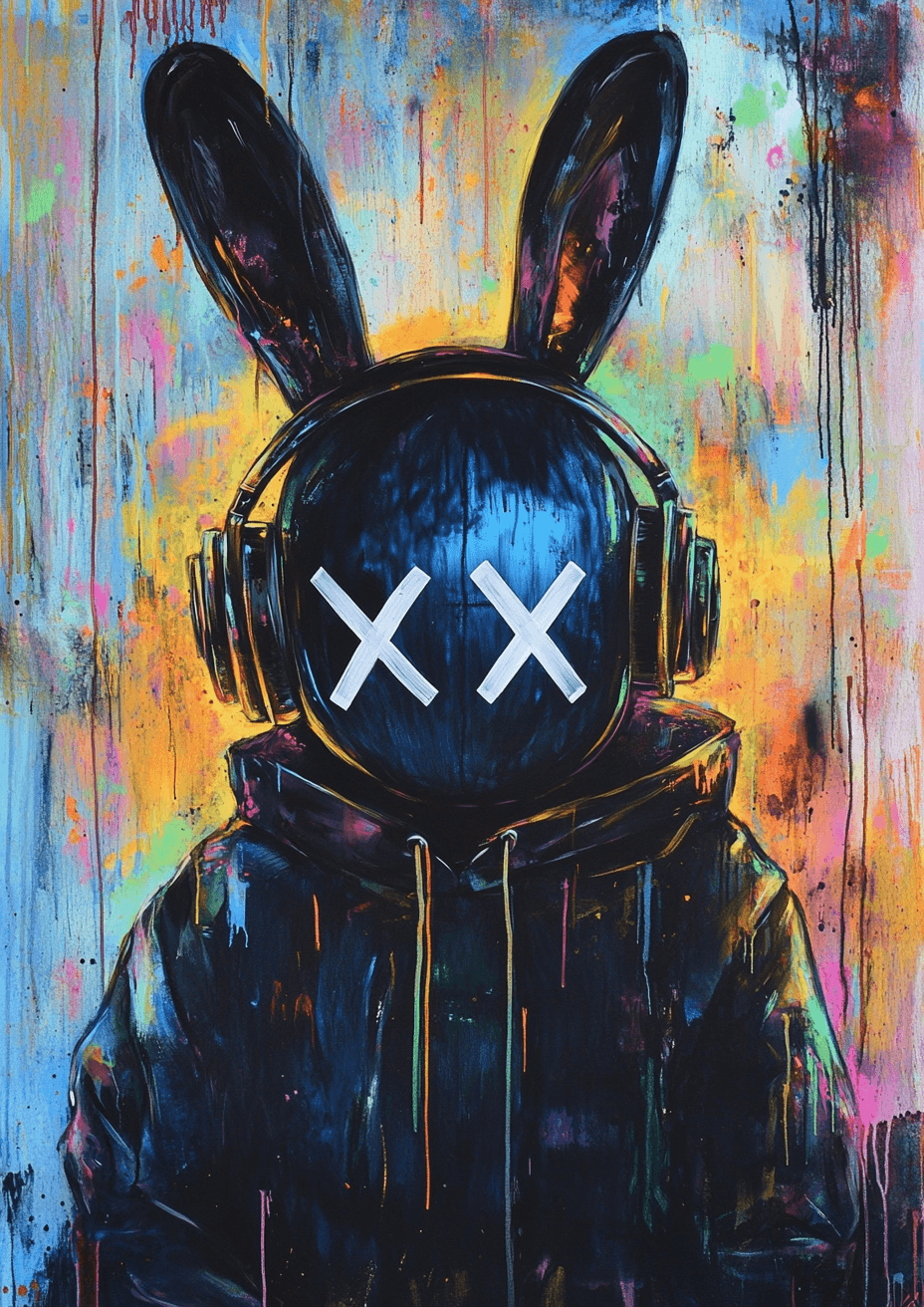 Graffiti Rabbit poster