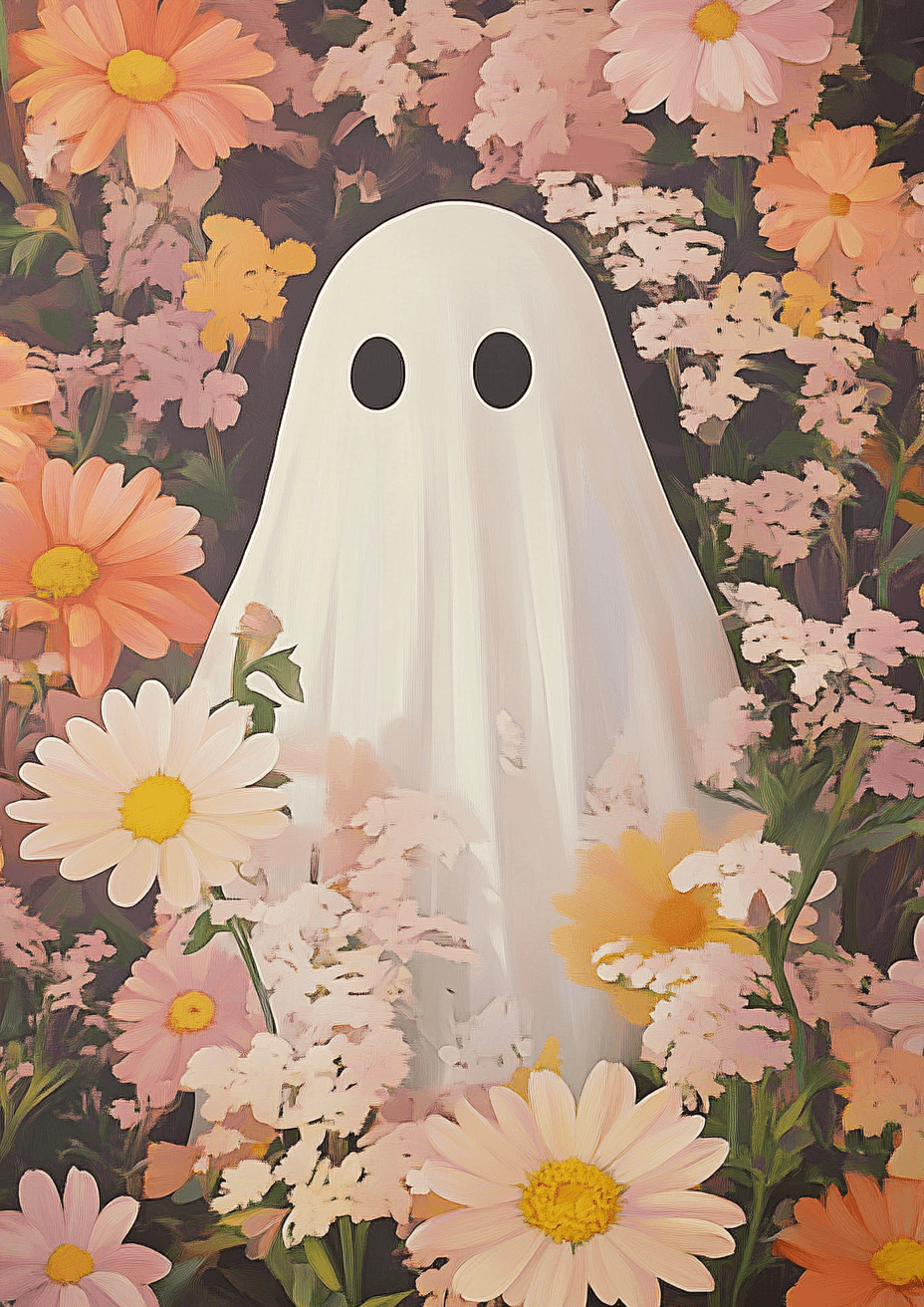 Duch i kwiaty plakat