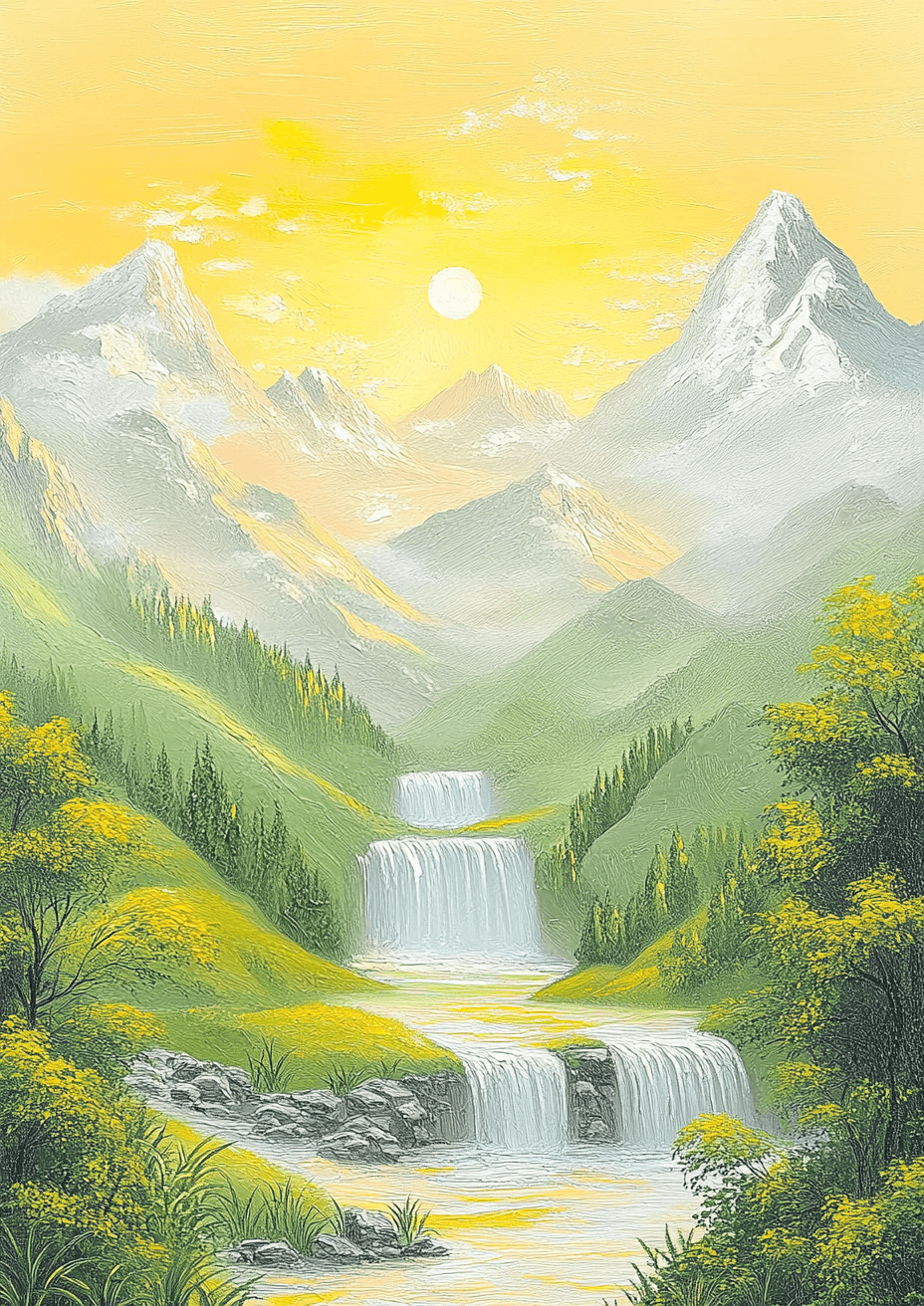 Mountain with Waterfalls, Product image 1