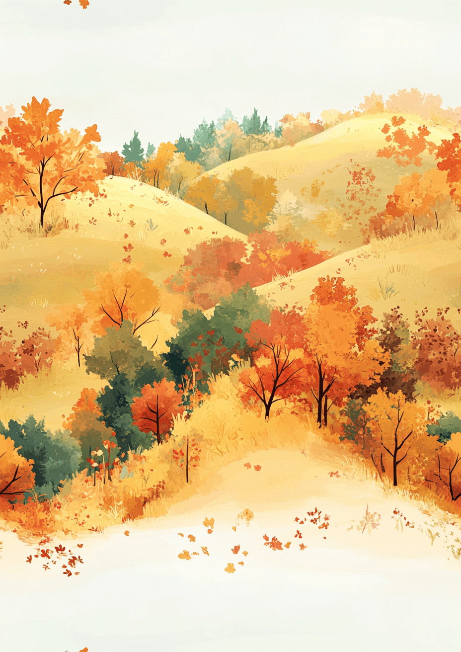 Autumn Pastel Scene, Product image 1