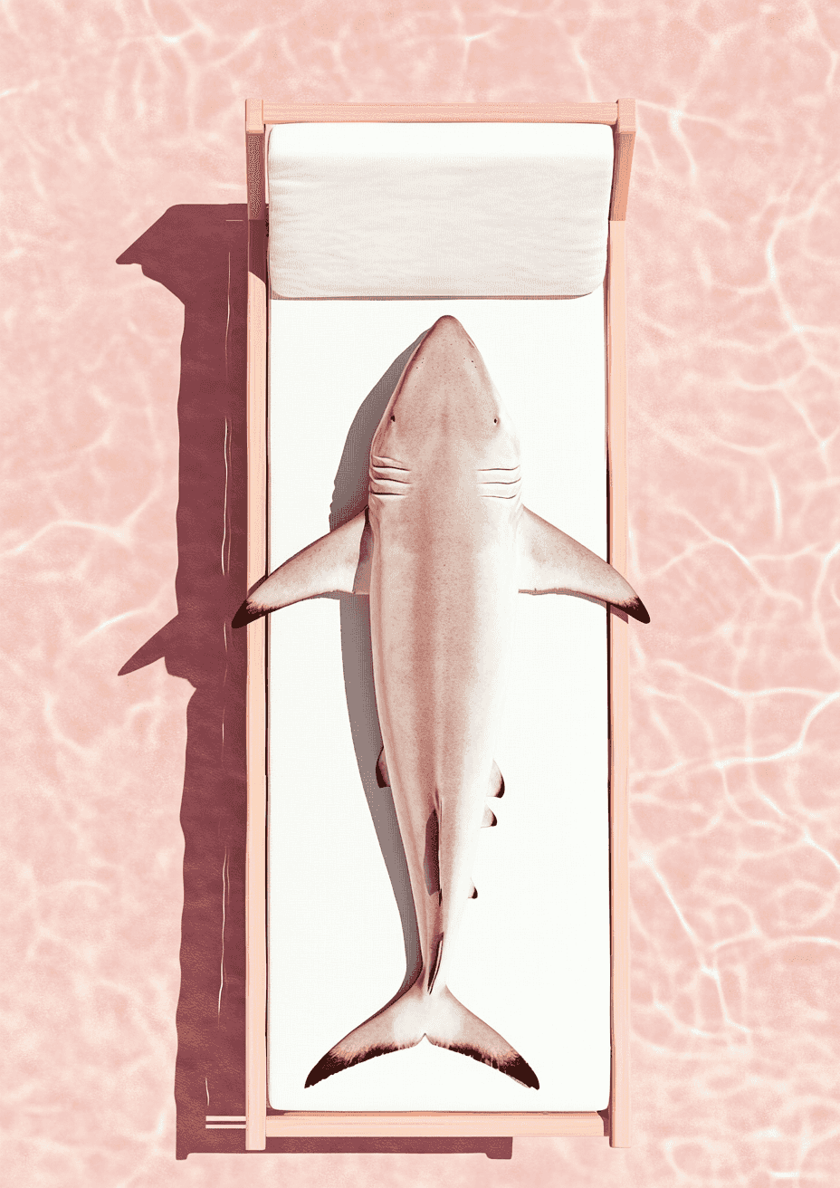 Relaks rekina plakat