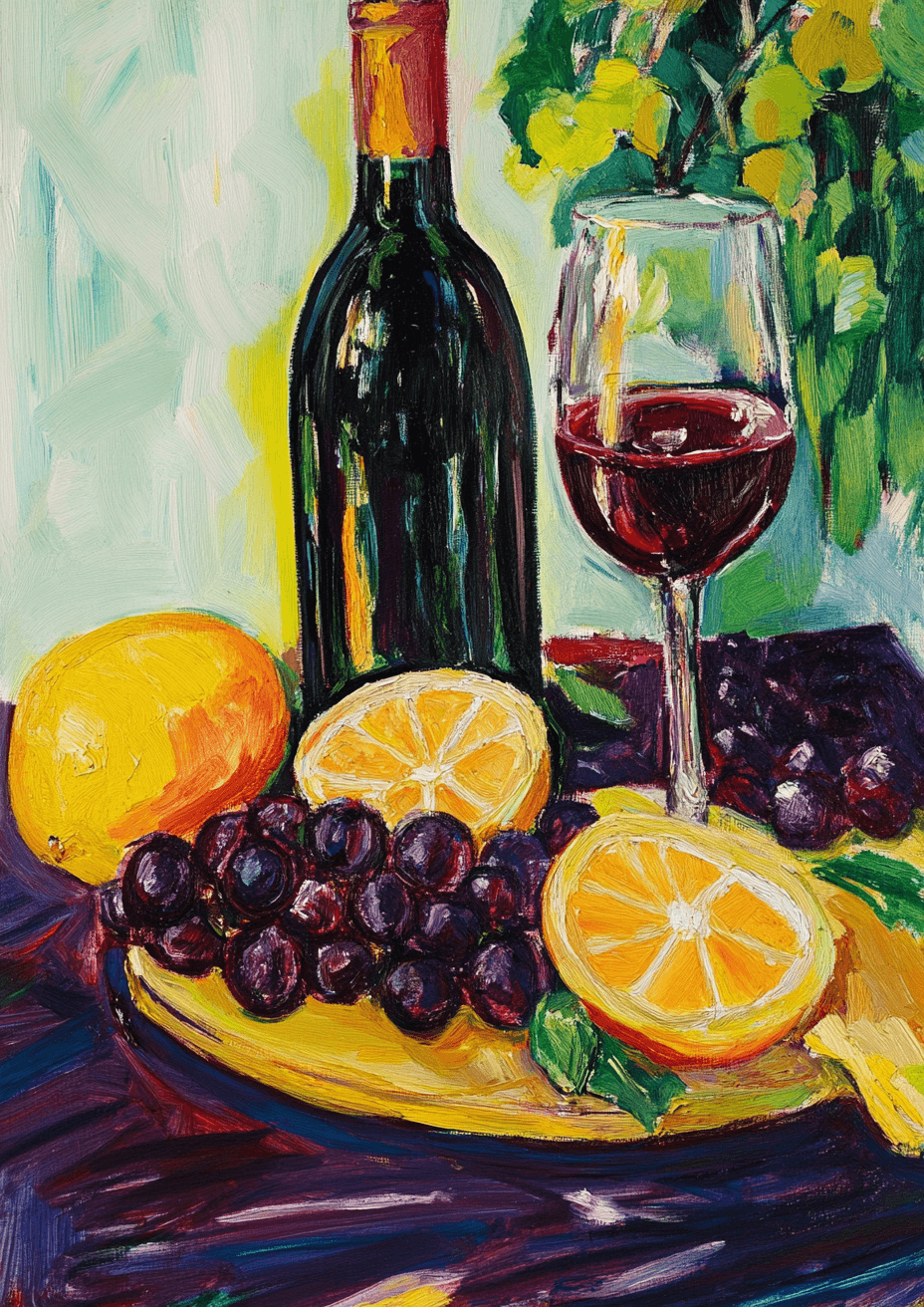 Letnie wino plakat