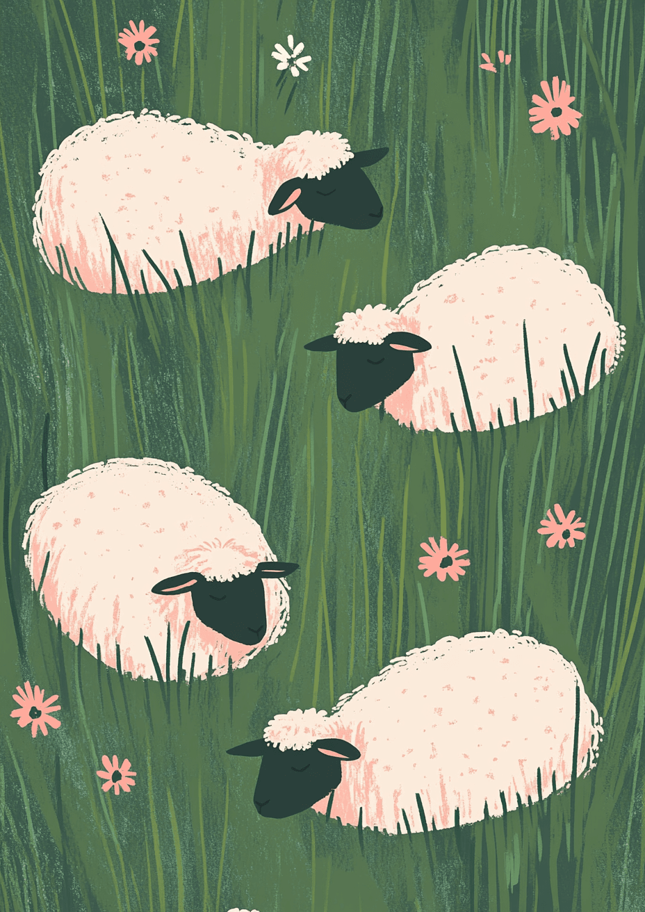 Some Resting Sheep, Product image 1