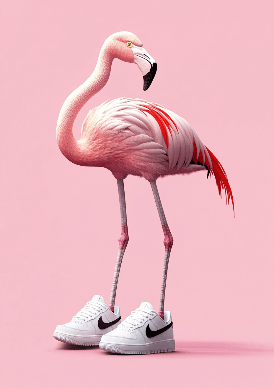 Flamingo in Sneakers, Product image 1