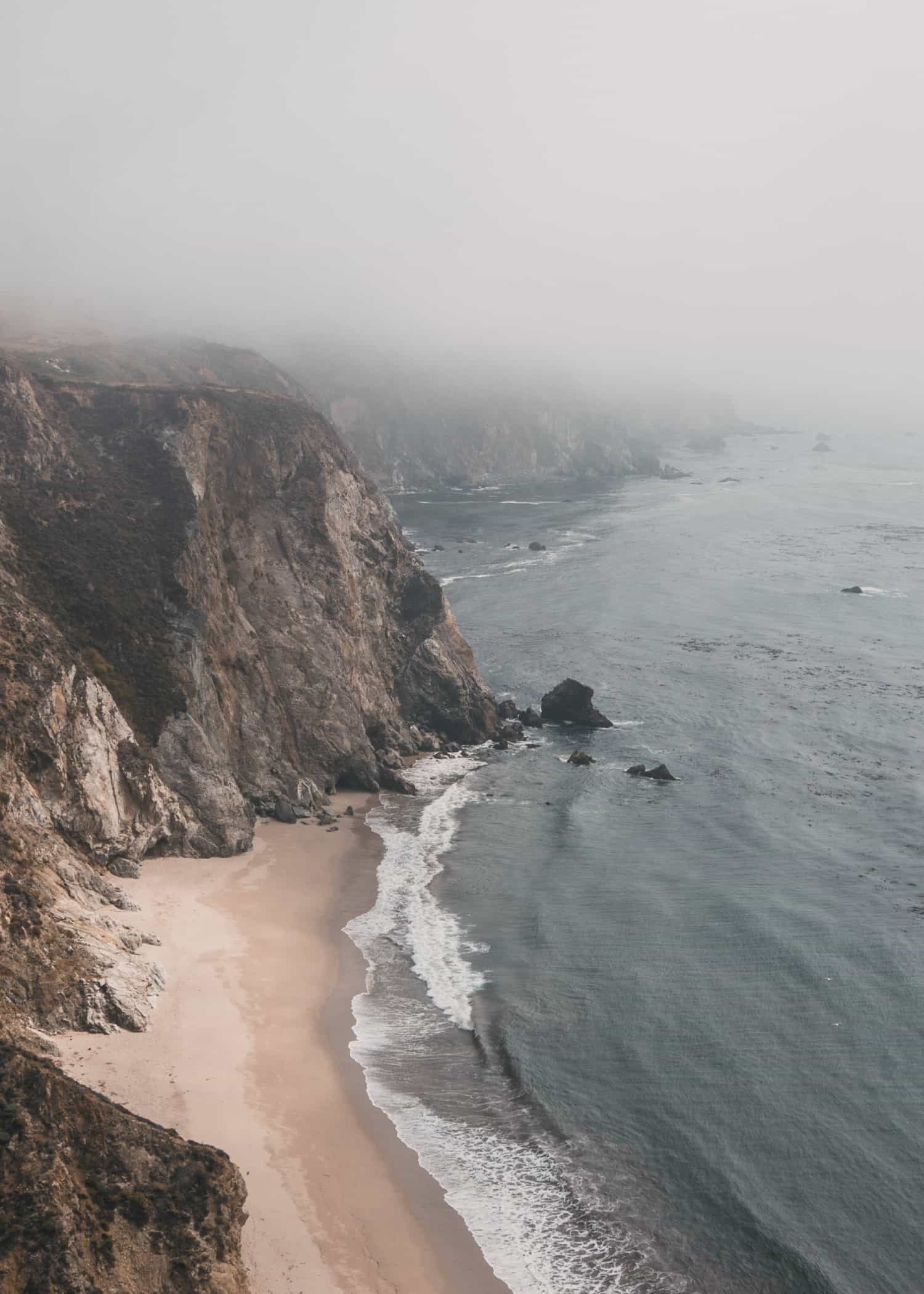 Foggy Cliff poster